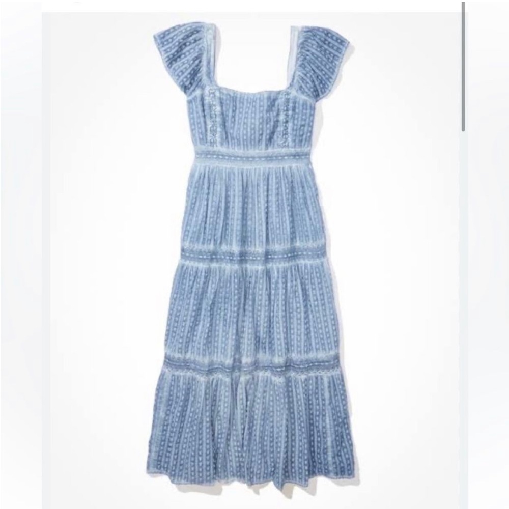 American Eagle tie back Maxi dress